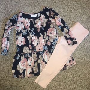Children’s Place Floral Top & Legging Set